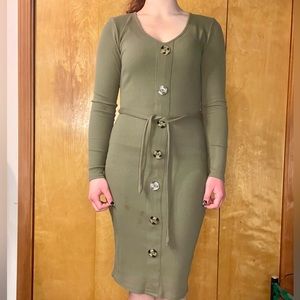 Army green dress No Boundaries size S (3-5)